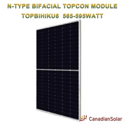 Bifacial canadien 595W
